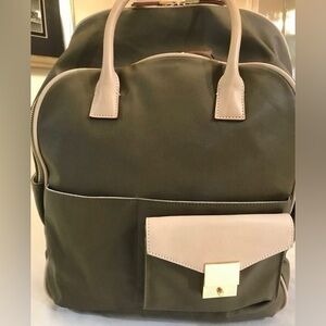 India Hicks Bag/Backpack, Leather and Canvas. Hidden Computer Compartment.